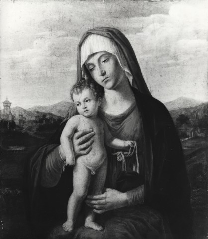 Accademia Carrara — Cima Giovanni Battista - sec. XVI - Madonna con Bambino — insieme